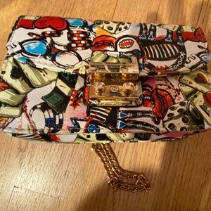 Graffiti Pleather Crossbody